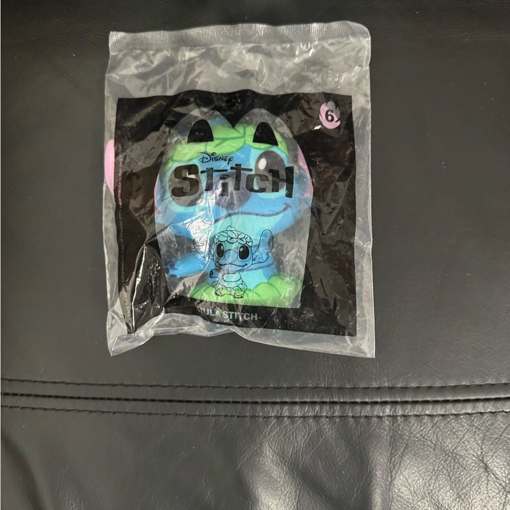 Disney Stitch Blue and Green Plush Keychain